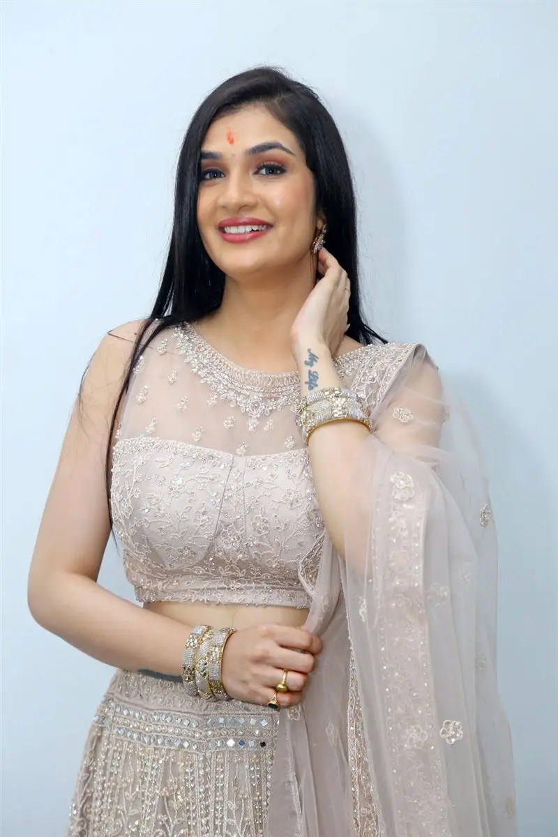 Hasini Sudheer at Purushothamudu Movie Opening